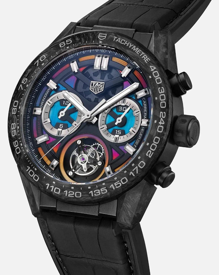 Часы Tag Heuer Carrera Polychrome CAR5A8AF.FC6415 — титан, Швейцария