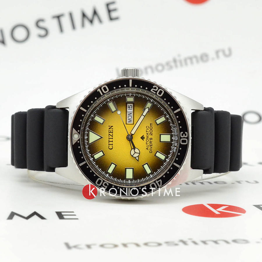 Часы Citizen Promaster NY0120-01X — механические, сталь металл
