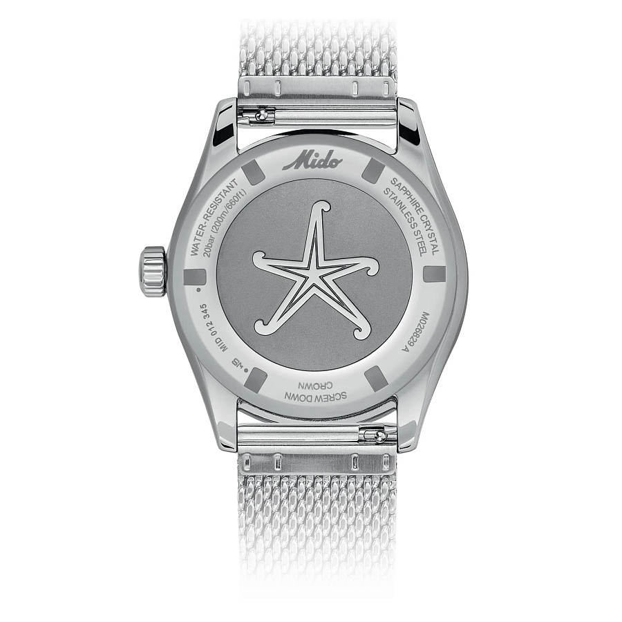 Часы Mido Ocean Star Decompression Worldtimer 200 M026.829.17.041.00 — каучук, мужские