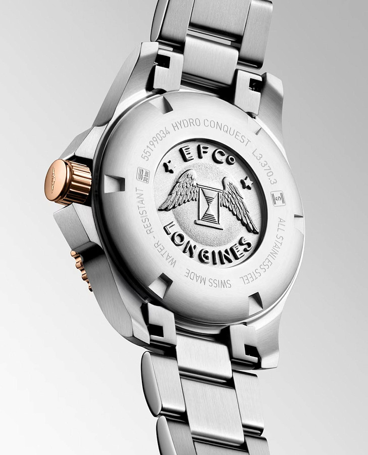 Часы Longines HydroConquest L3.370.3.89.6 — керамика сталь металл, Швейцария