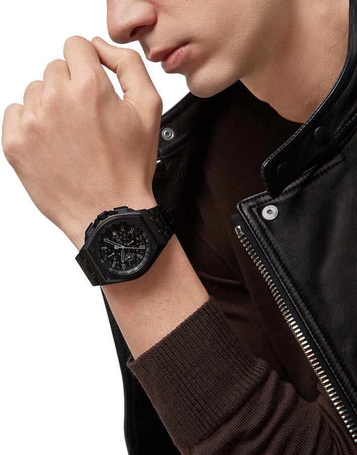 Часы Philipp Plein Extreme PWGAA0821 — кварцевые, металл сталь