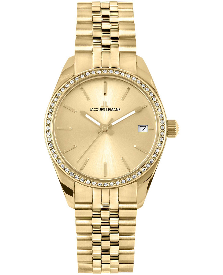 Часы Jacques Lemans Derby 1-2085L — женские, золотистый