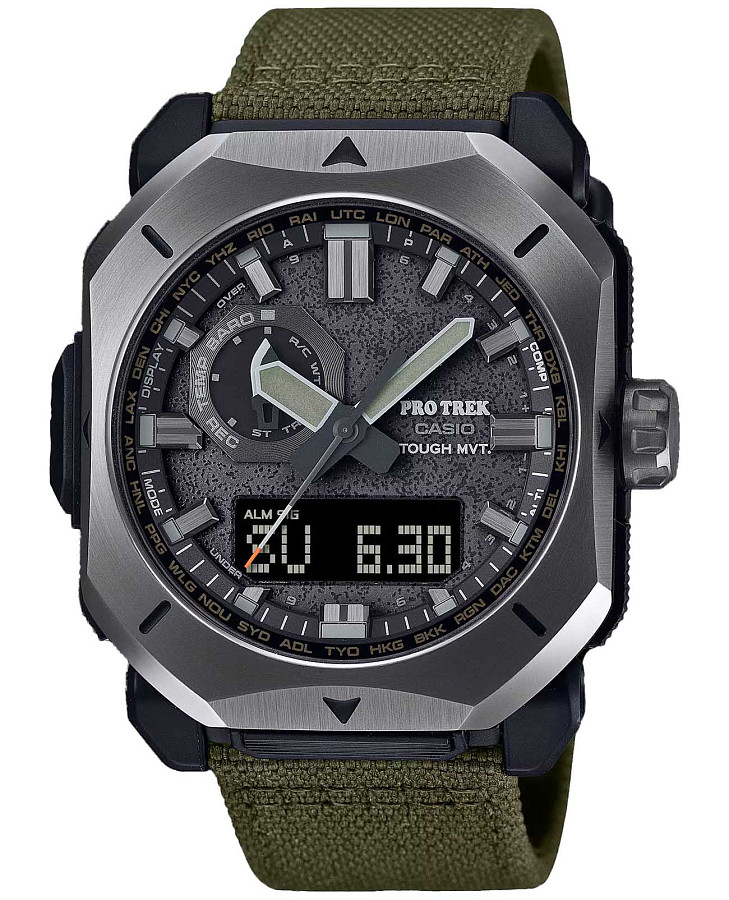 Часы Casio Pro Trek PRW-6900YB-3DR (PRW-6900YB-3) — мужские, серый