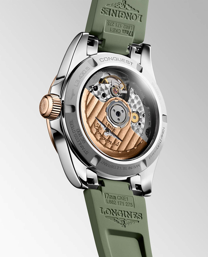 Часы Longines Conquest L3.430.5.02.9 — механические, сталь металл