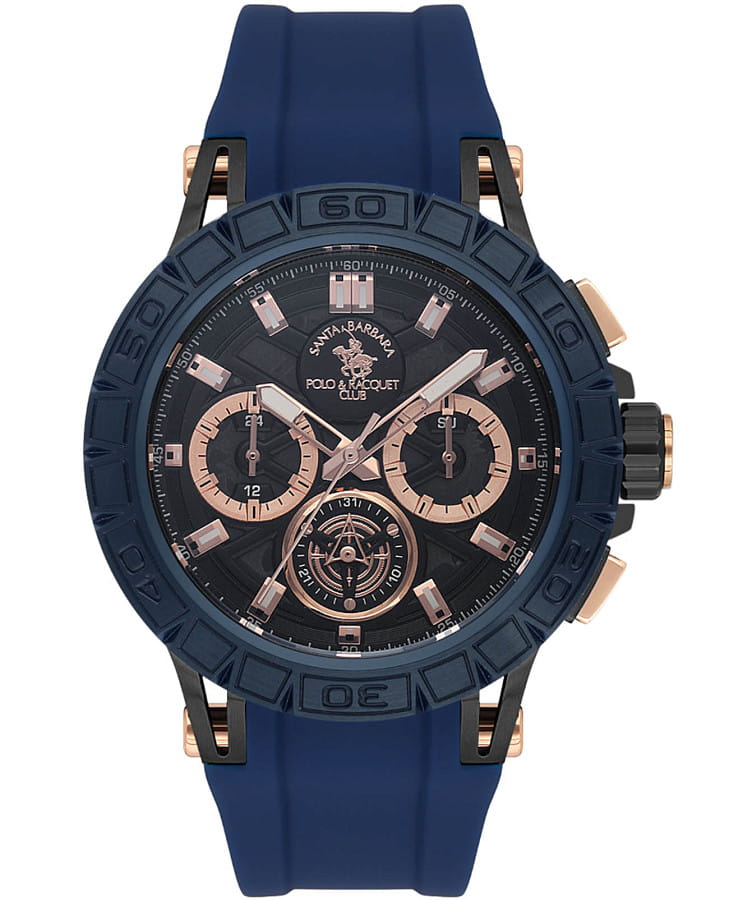 Часы Santa Barbara Polo & Racquet Club Prive SB.5.10004-4 — мужские, черный