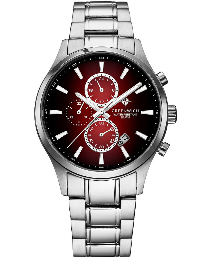 Часы Greenwich Navigator GW 053.10.35 — мужские, красный