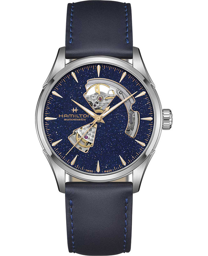 Часы Hamilton Jazzmaster Open Heart Auto H32705640 — мужские, синий