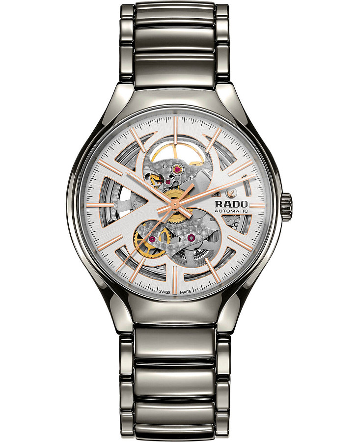 Часы Rado True Automatic Open Heart R27510102 — мужские, серебристый