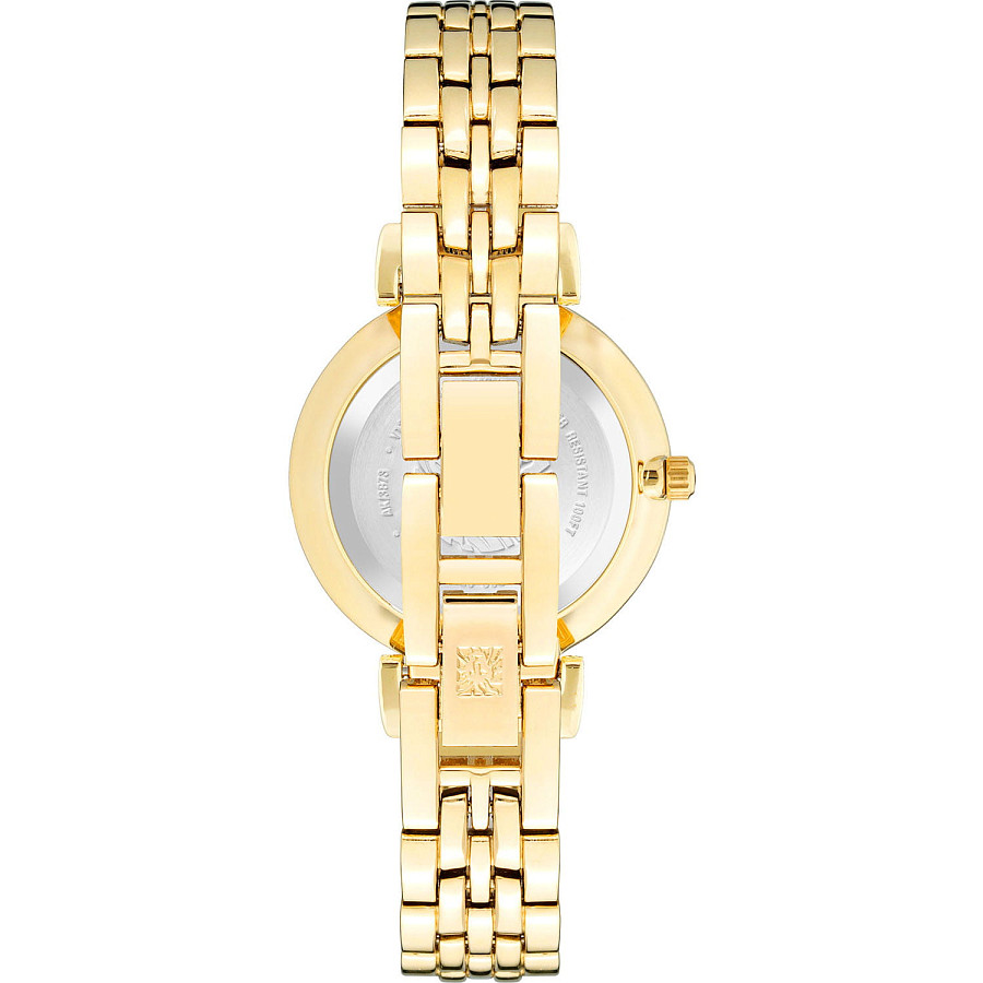 Часы Anne Klein 3872CHGB — кварцевые, металл сталь