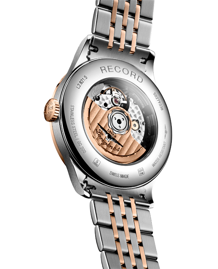 Часы Longines Record Collection L2.821.5.72.7 — механические, сталь металл золото