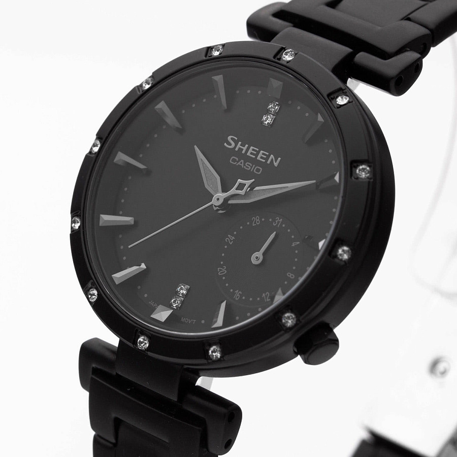Часы Casio Sheen SHE-4051BD-1A — Япония, кварцевые