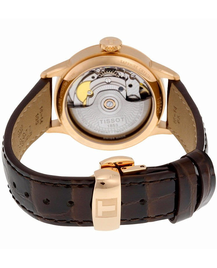 Часы Tissot Chemin des Tourelles Powermatic 80 Lady T099.207.36.037.00 — кожаный, женские