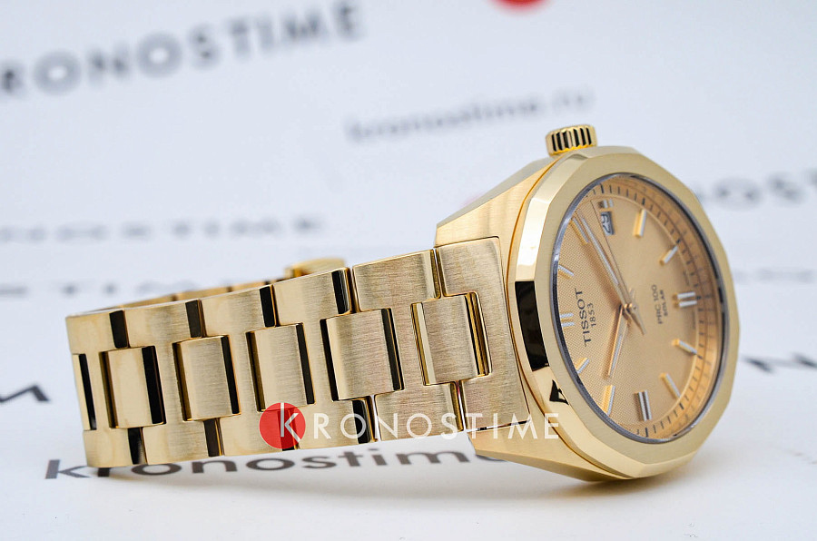 Часы Tissot PRC 100 Solar Quartz 34mm T151.822.33.021.00 — металл сталь, Швейцария