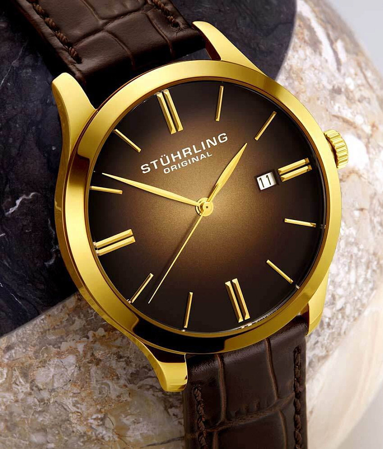 Часы Stuhrling Symphony 4014.2 — кожаный, мужские