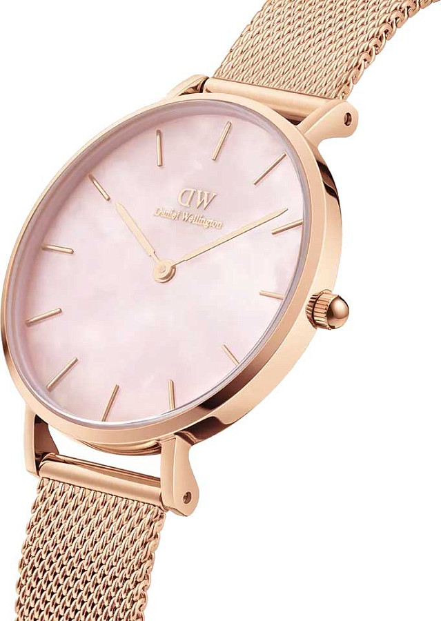 Часы Daniel Wellington Petite Melrose Pearl DW00100516 — кварцевые, сталь металл