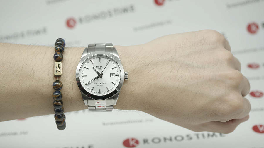 Часы Tissot Gentleman Powermatic 80 Silicium T127.407.11.031.00 — сталь металл, нержавеющая сталь
