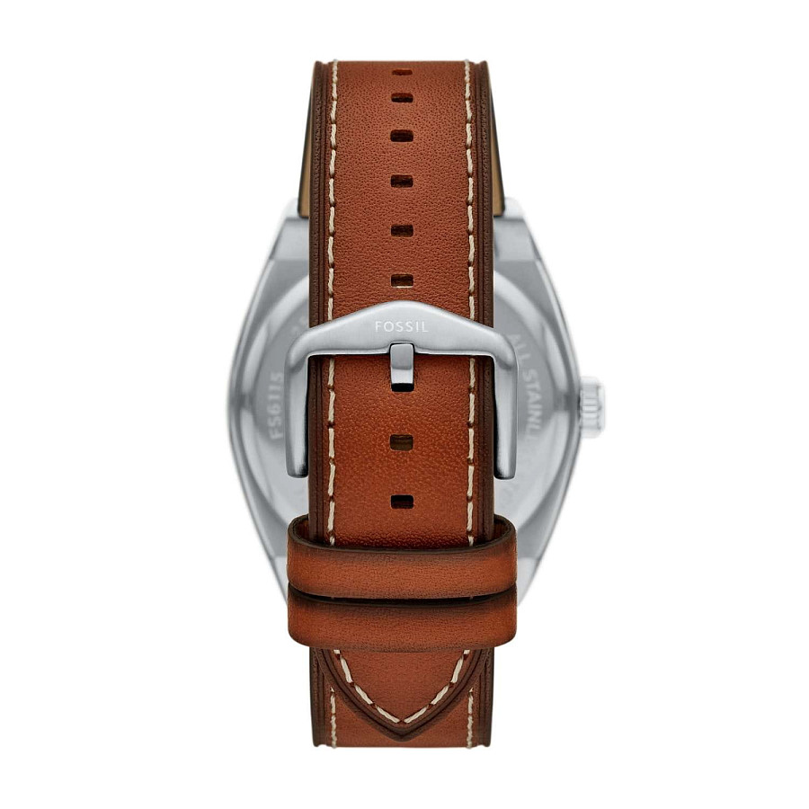 Часы Fossil Everett FS6115 — кварцевые, сталь металл