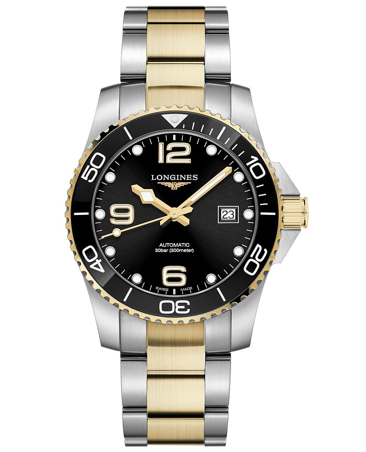 Часы Longines HydroConquest L3.781.3.56.7 — мужские, черный