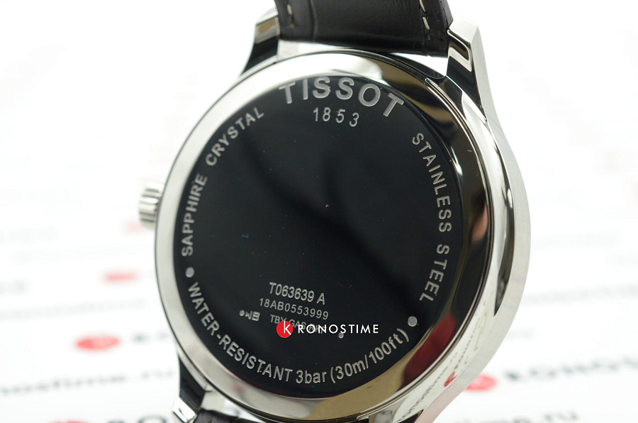 Часы Tissot Tradition GMT T063.639.16.057.00 — Швейцария, кварцевые