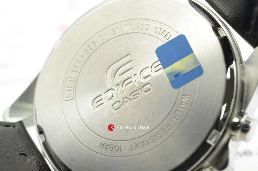 Часы Casio Edifice EFR-556L-1A — металл сталь, кожаный