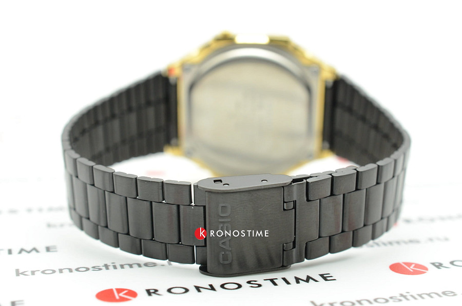 Часы Casio Collection A-168WEGB-1B — кварцевые, Япония, мужские