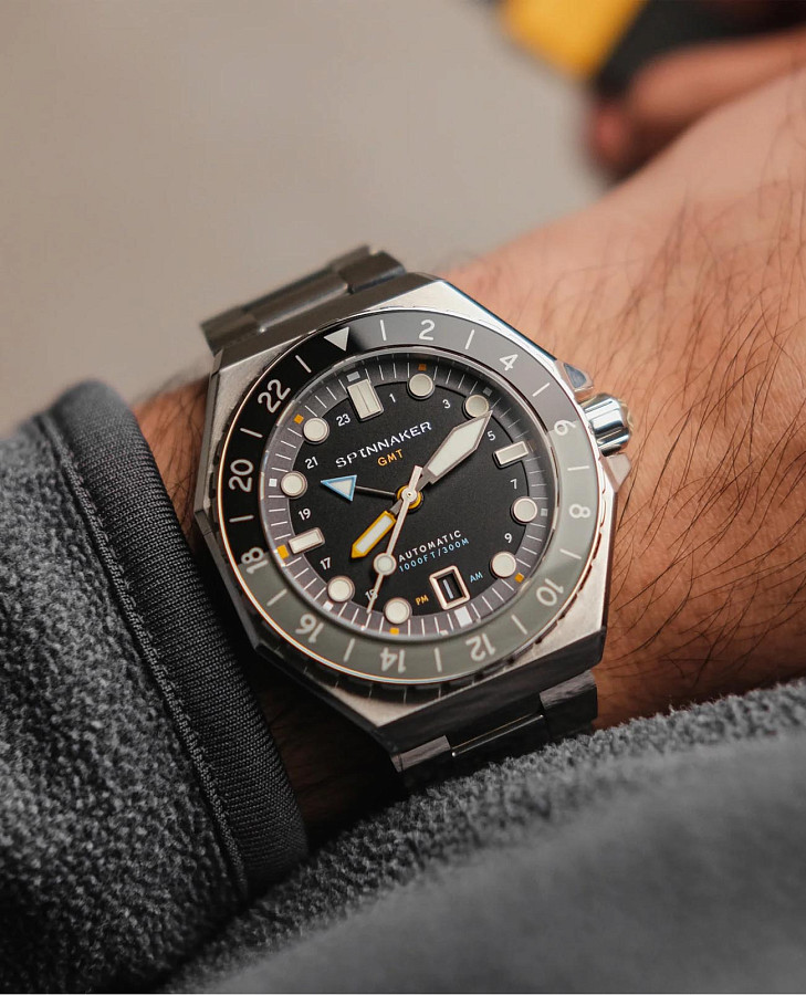Часы Spinnaker Dumas GMT SP-5119-11 — механические, сталь металл