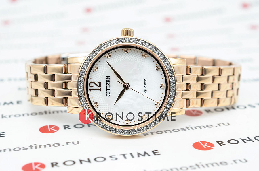Часы Citizen Elegance EL3108-53D — кварцевые, металл сталь