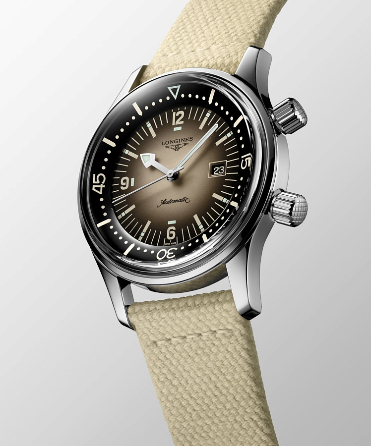 Часы Longines Legend Diver Watch L3.374.4.30.2 — тканевый, женские