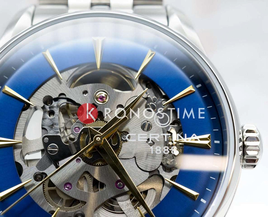 Часы Certina DS-1 Skeleton C029.907.11.041.00 — сталь металл, Швейцария