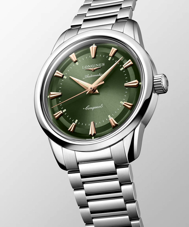 Часы Longines Conquest Heritage L1.649.4.02.6 — нержавеющая сталь, мужские