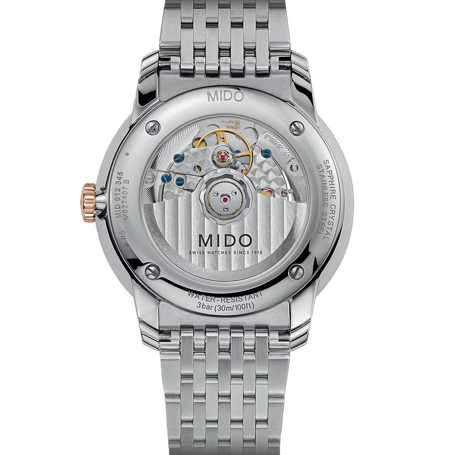 Часы Mido Baroncelli Heritage M027.407.22.011.00 — механические, сталь металл