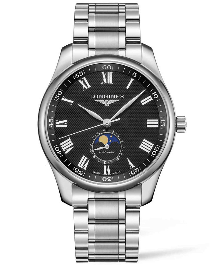 Часы Longines Master Collection L2.919.4.51.6 — мужские, черный