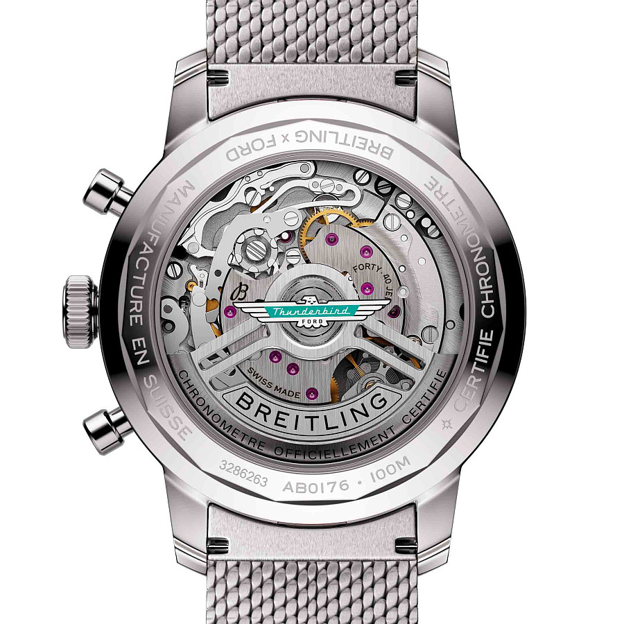 Часы Breitling Top Time B01 Ford Thunderbird AB01766A1A1A1 — механические, металл сталь