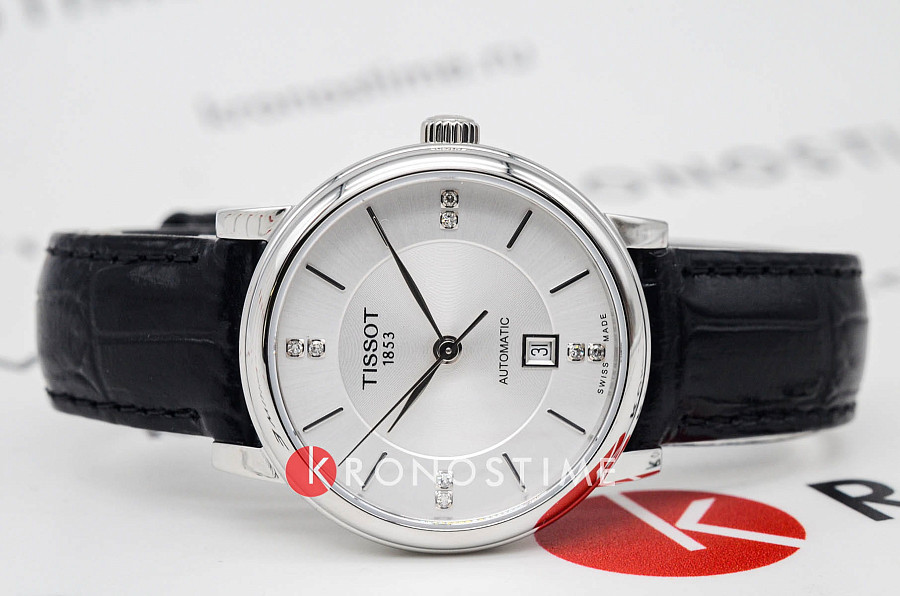 Часы Tissot Carson Premium Lady Automatic T122.207.16.036.01 — механические, металл сталь