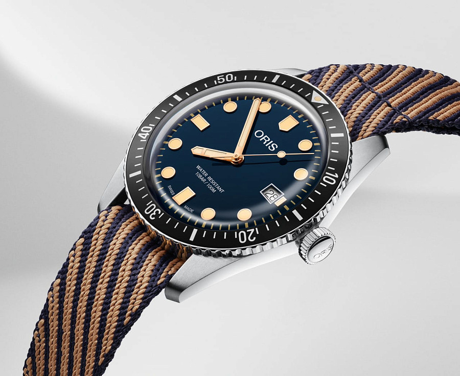 Часы Oris Divers Sixty‑Five 01 733 7720 4035-07 5 21 13 — сталь, Швейцария