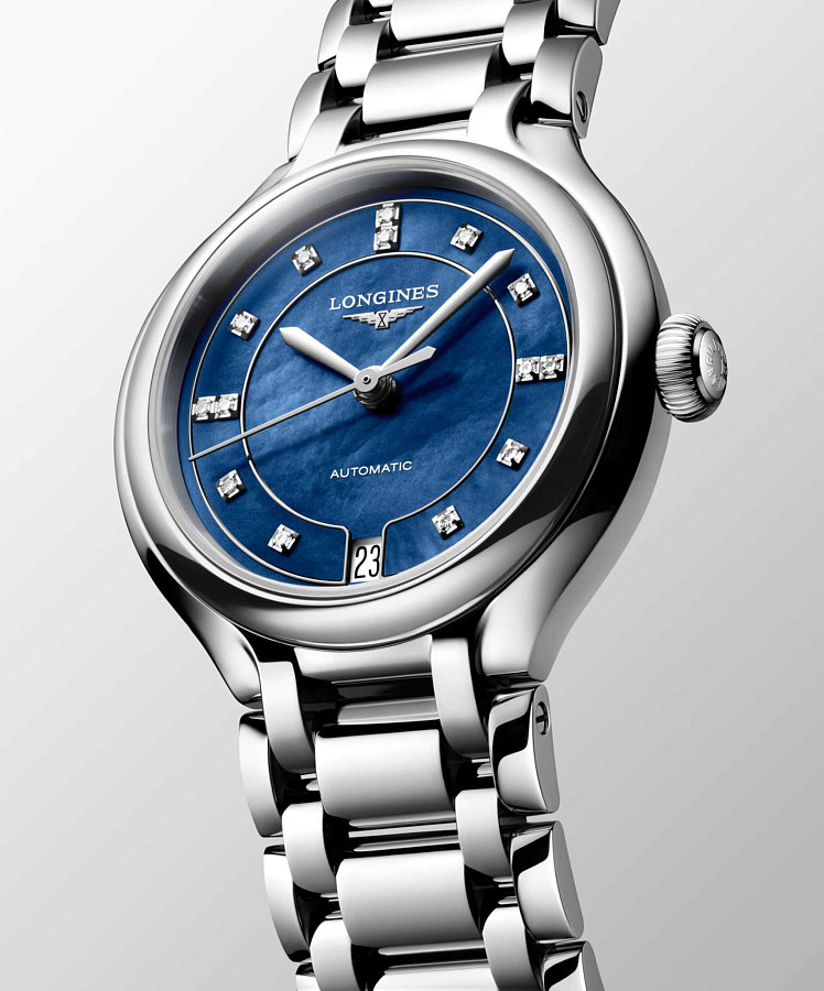 Часы Longines PrimaLuna L8.124.4.97.6 — механические, металл сталь