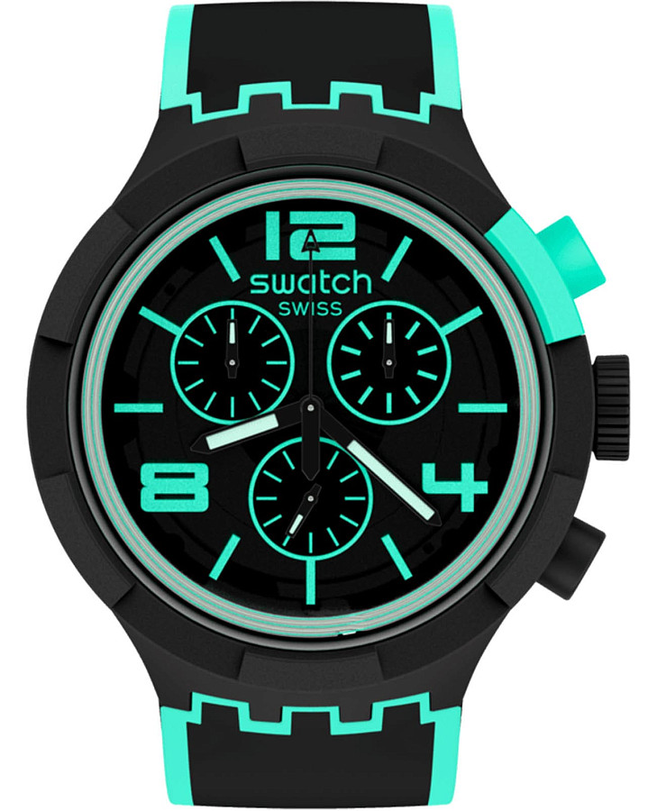 Часы Swatch Big Bold Chrono Pay! SB02B100-5300 — мужские, черный
