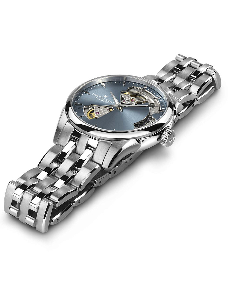 Часы Hamilton Jazzmaster Open Heart Auto H32215140 — механические, сталь металл