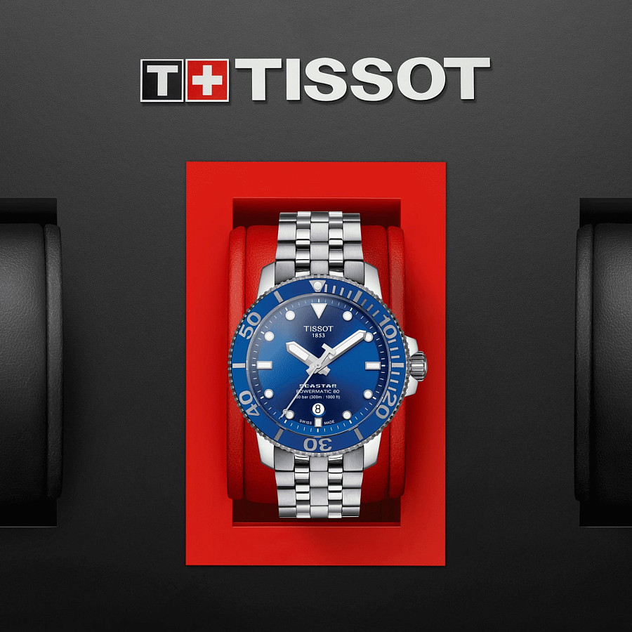 Часы Tissot Seastar 1000 Powermatic 80 T120.407.11.041.00 — нержавеющая сталь, мужские
