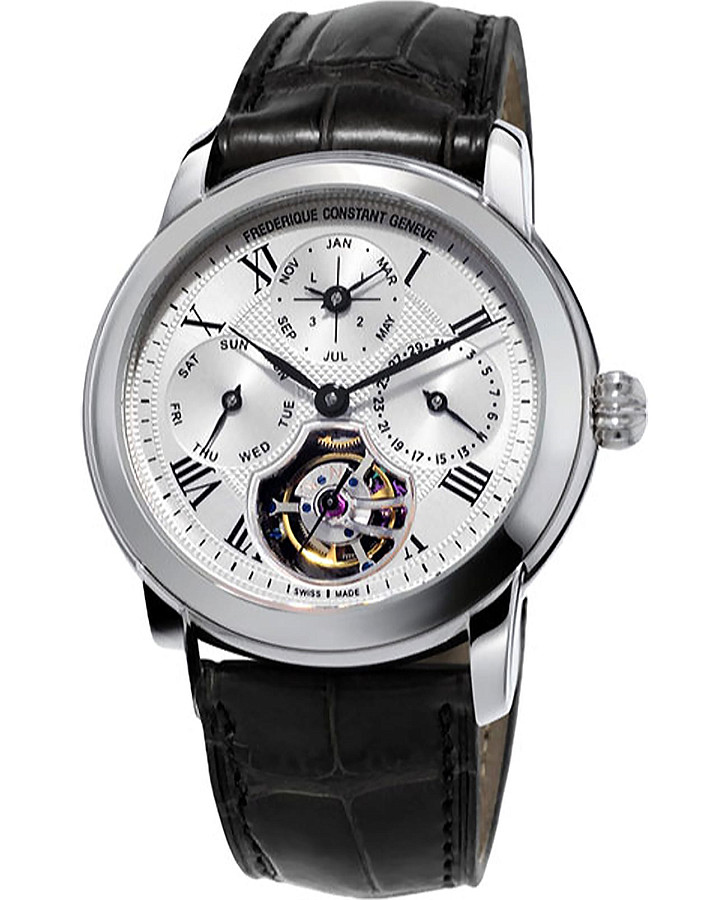 Часы Frederique Constant Classic Tourbillon Perpetual Calendar Manufacture FC-975MC4H6 — мужские, белый