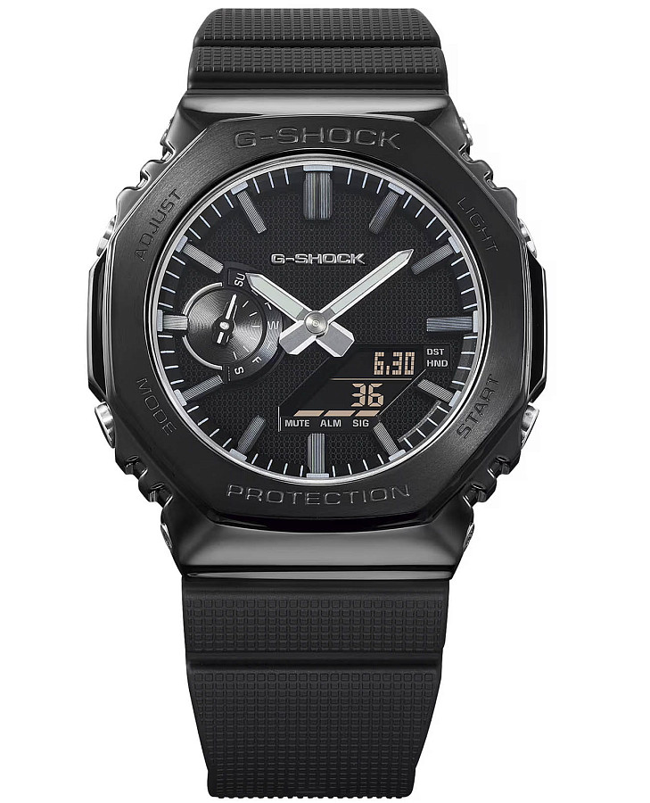 Часы Casio G-Shock Luxe Black GM-2100LXB-1A — кварцевые, металл сталь пластик