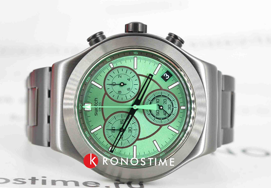 Часы Swatch I New Chrono YVM407G — кварцевые, металл сталь