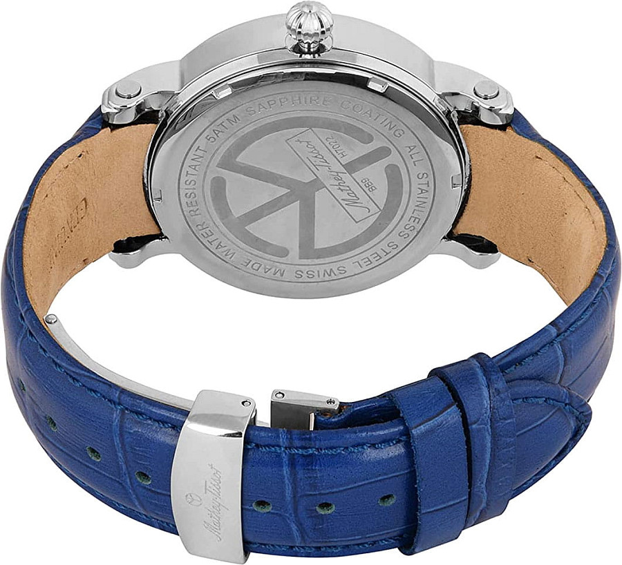 Часы Mathey-Tissot Retrograde H7022ABU — кожаный, мужские