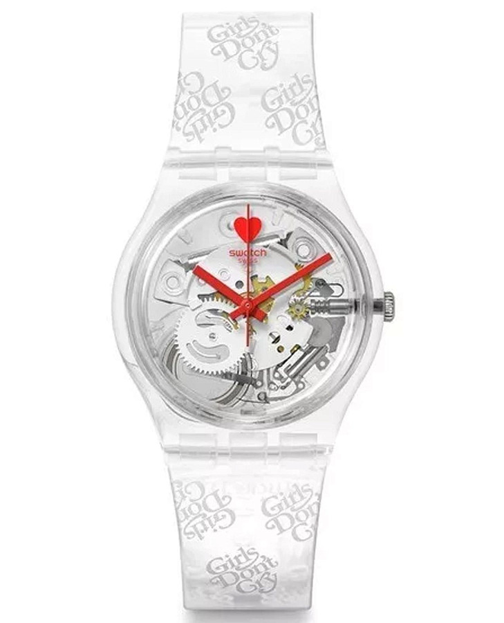 Часы Swatch Gent Biosourced Standart SO28Z129 — женские, прозрачный