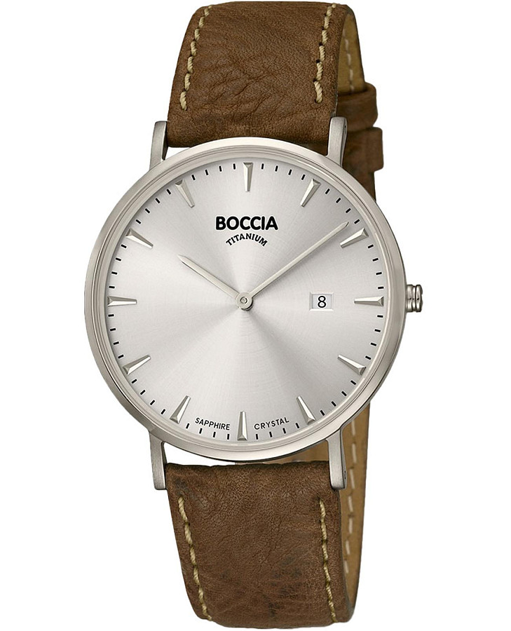 Часы Boccia Titanium 3648-01 — мужские, серебристый