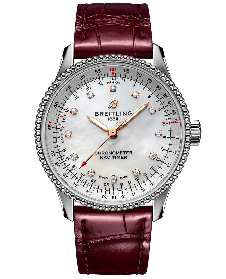 Часы Breitling Navitimer Automatic 35 A17395211A1P1 — женские, перламутровый