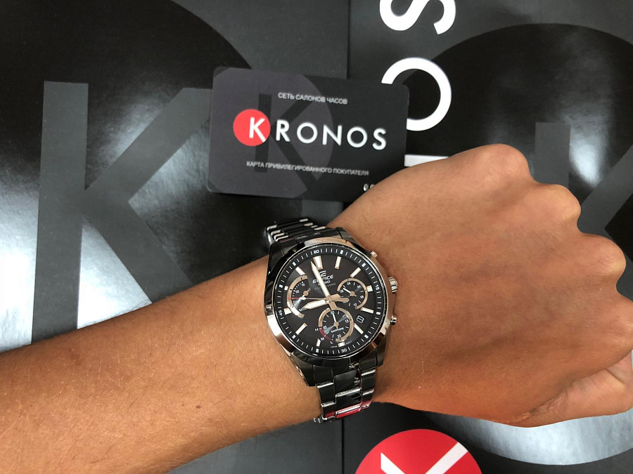 Часы Casio Edifice EFS-S530D-1A — кварцевые, Япония, мужские