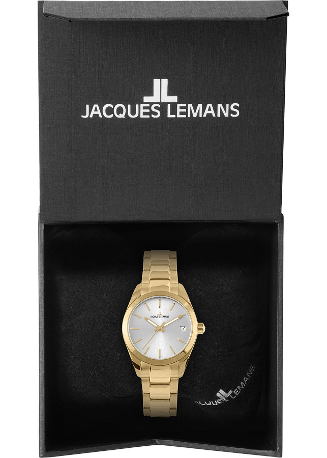 Часы Jacques Lemans Classic 1-2132C — женские, нержавеющая сталь с pvd-покрытием