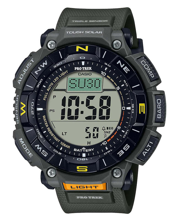 Часы Casio Pro Trek PRG-340-3DR (PRG-340-3E) — мужские, серый