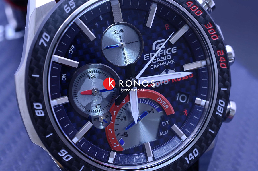 Часы Casio Edifice EQB-1000TR-2A — сталь металл, тканевый